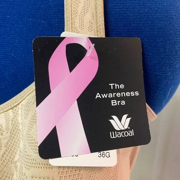 NWT Beige Wacoal Awareness Bra- 36G - Picture 4 of 7